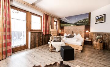 room in alpine hut style