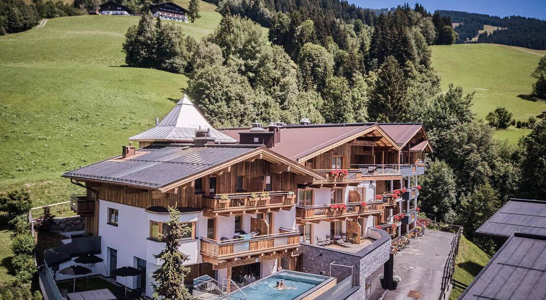 hotel with outdoor pool in Saalbach