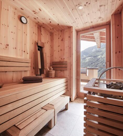 panorama sauna in Saalbach