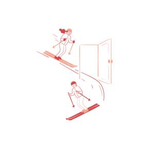 ski in ski out Logo