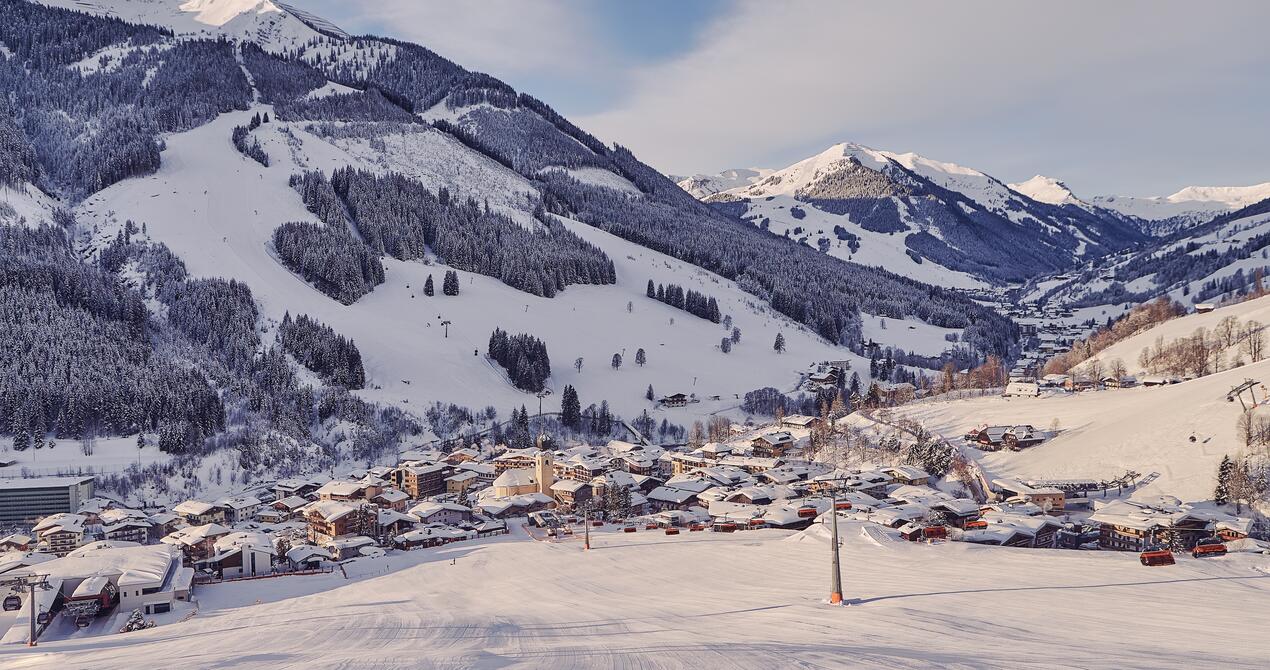 ski slopes in Saalbach